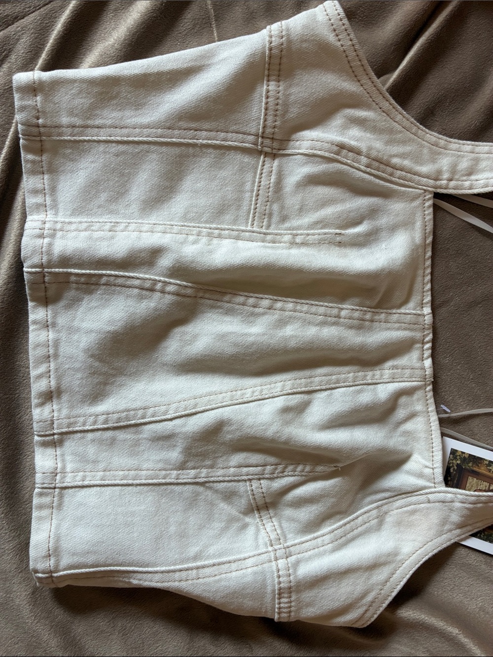 Sincerely Jules White Halter Crop Top - Picture 11 of 13